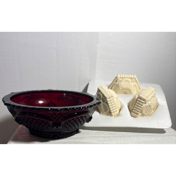 Avon Cape Cod Collection Dessert Bowl With Special Occasion Soaps NOS - Picture 2 of 16